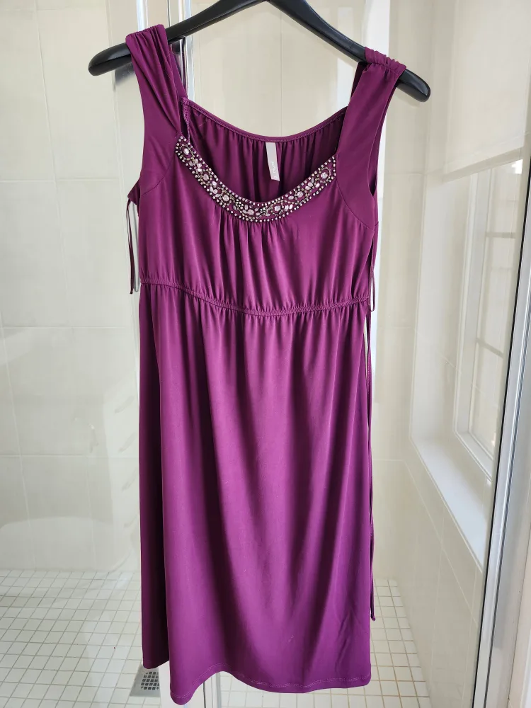 Thyme Purple Sleeveless Dress/maternity dress thumbnail