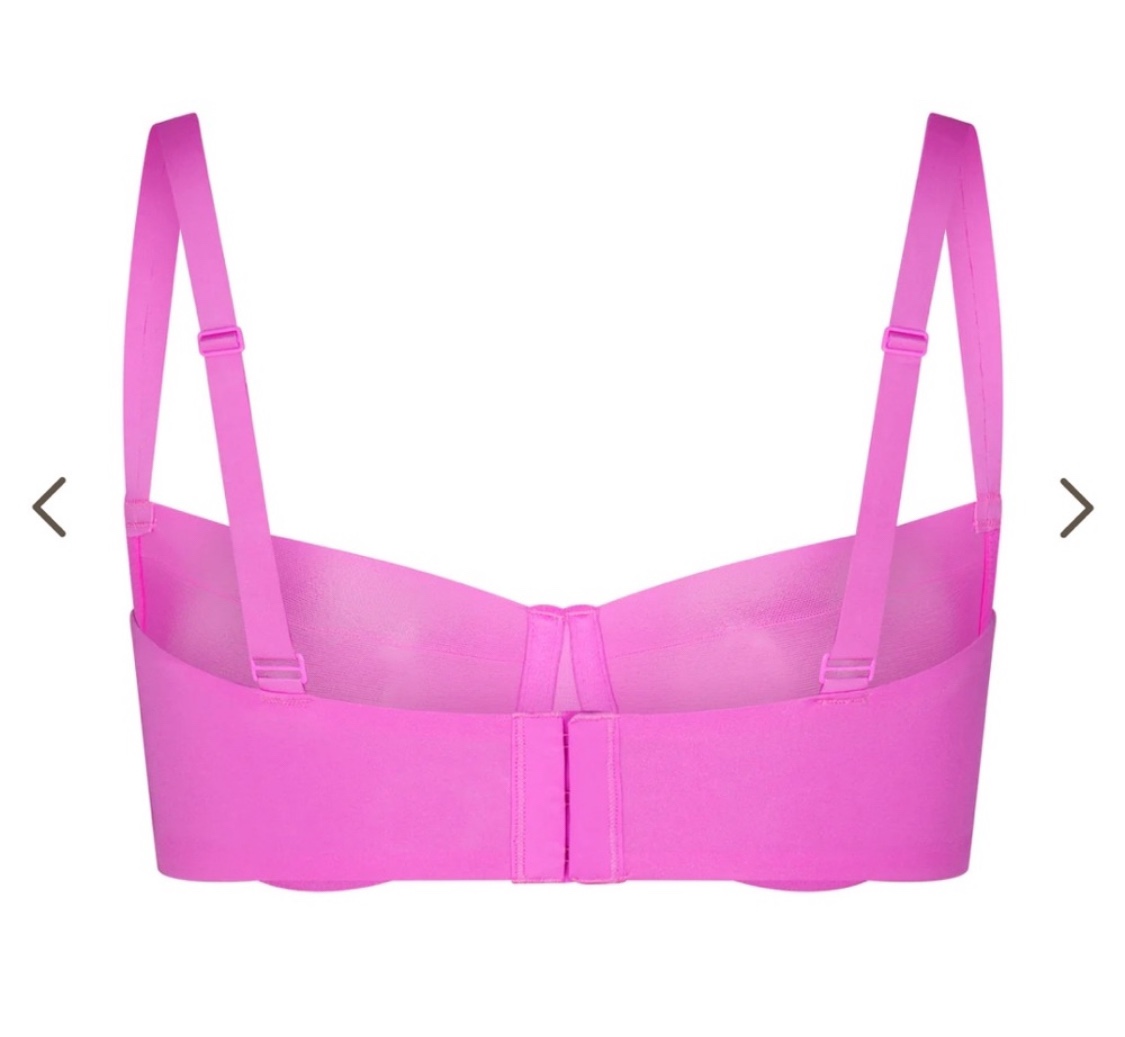 SKIMS No Show Unlined Balconette Bra / 34DD (E) / Pink - photo 2