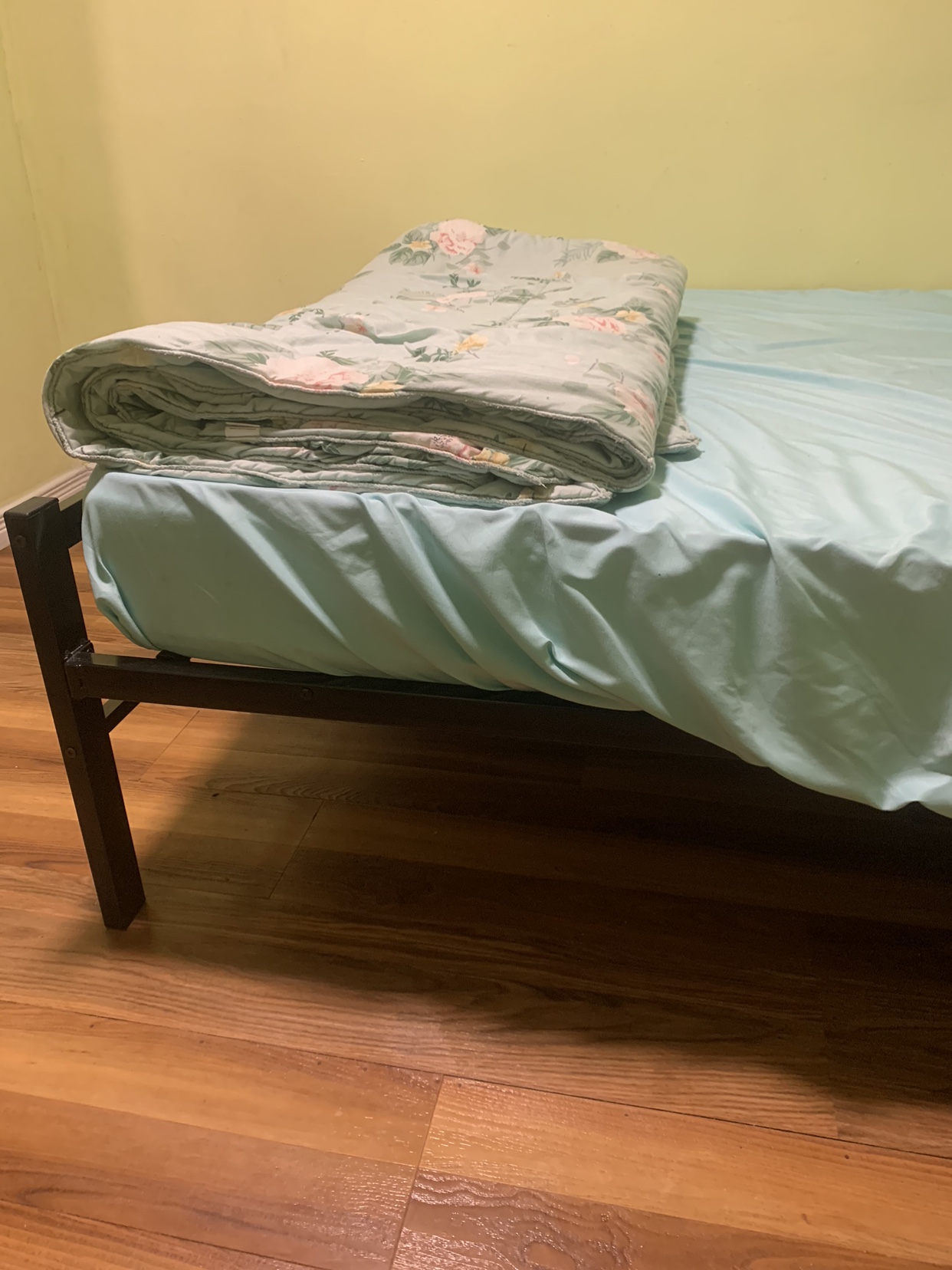 For Sale: Black Steel Bed frame with Mattress - photo 4