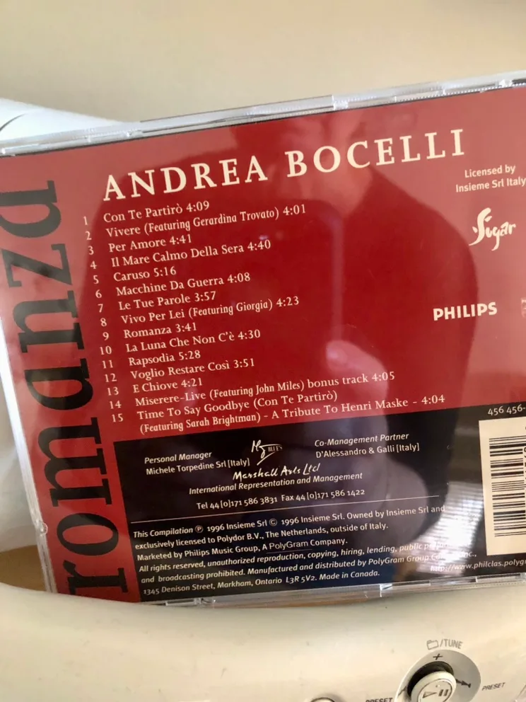 #freecycle CD Andrea Bocelli Romanza image indicator(2)