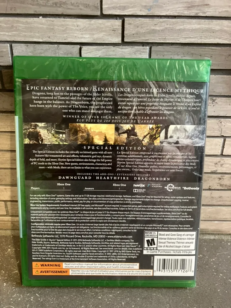Sealed Skyrim Special Edition Xbox One image indicator(2)