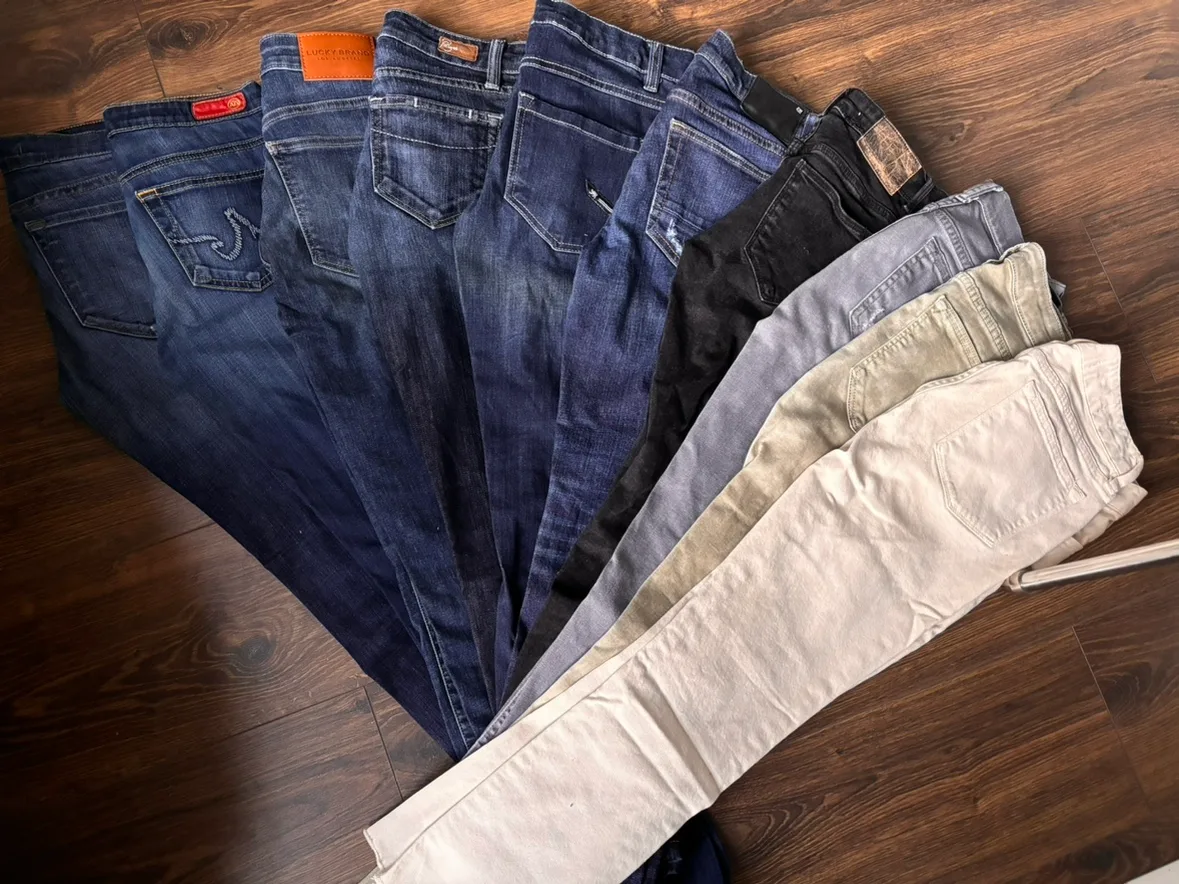Slim straight crop ankle length jeans XS (bundle of 10) thumbnail