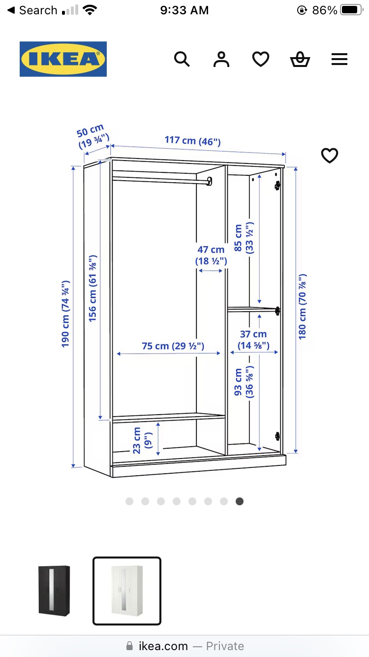 IKEA Brimnes Wardrobe - photo 3