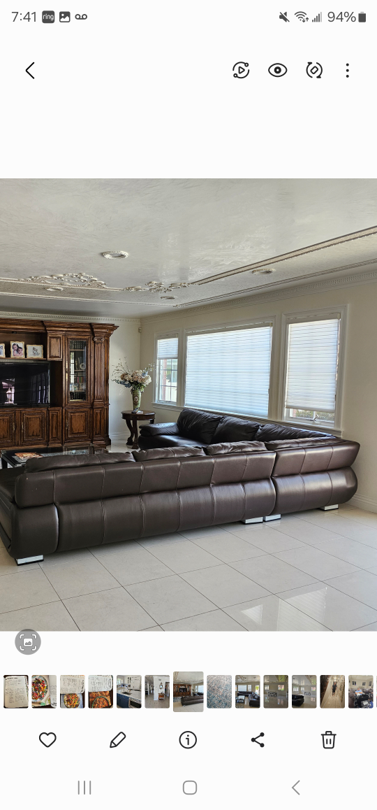 Leather Sectional Sofa - photo 2