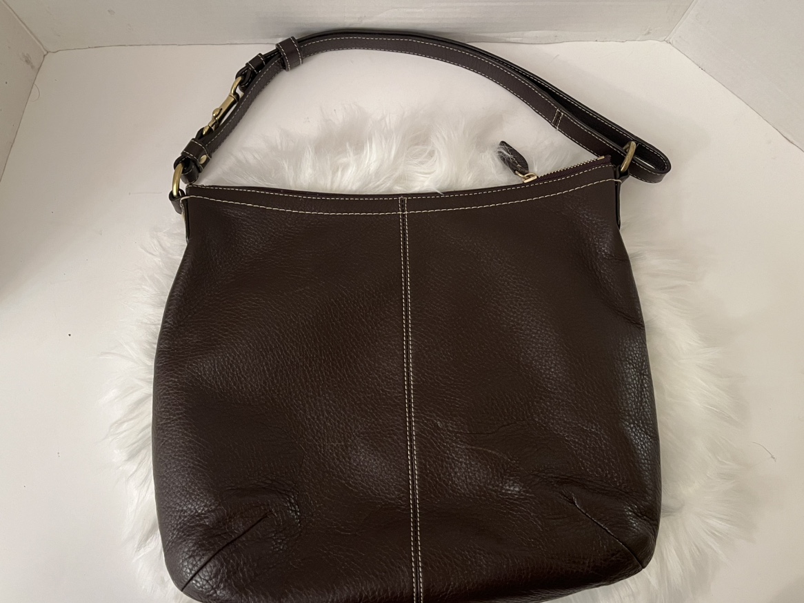 Coach Brown Leather Shoulder Bag Set (2 Pieces) 👜 - photo 5