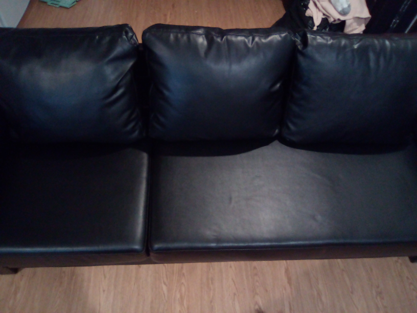 Black Leather Sofa