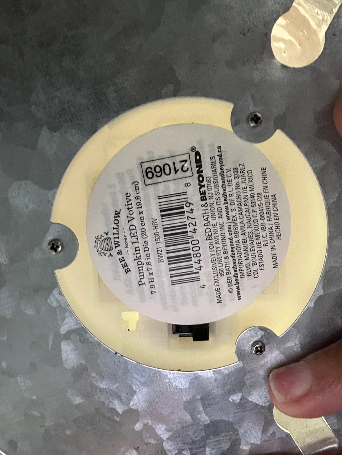 Holiday  Glass pumpkin Cloche with led candle - Bee and Willow. image indicator(5)