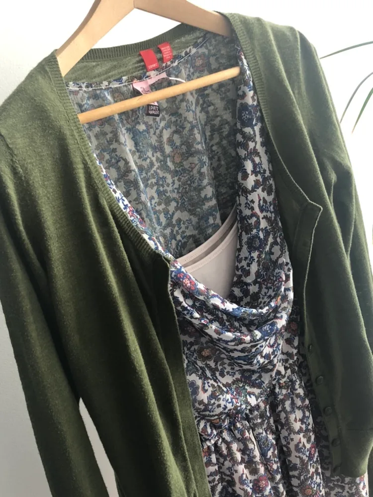 M-L- Floral Print Tank (Love on a Hanger) image indicator(2)