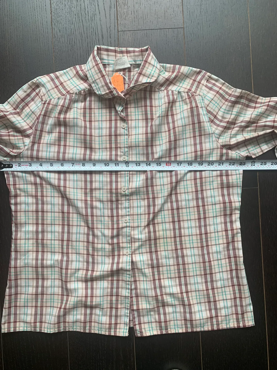 Vintage 70s/80s Women's Plaid Button Up Shirt image indicator(4)