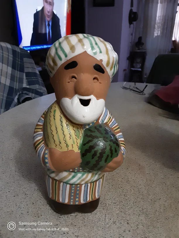 2 TRADITIONAL UZBEC CERAMIC  PLATE DISH, BEAUTIFUL image indicator(2)