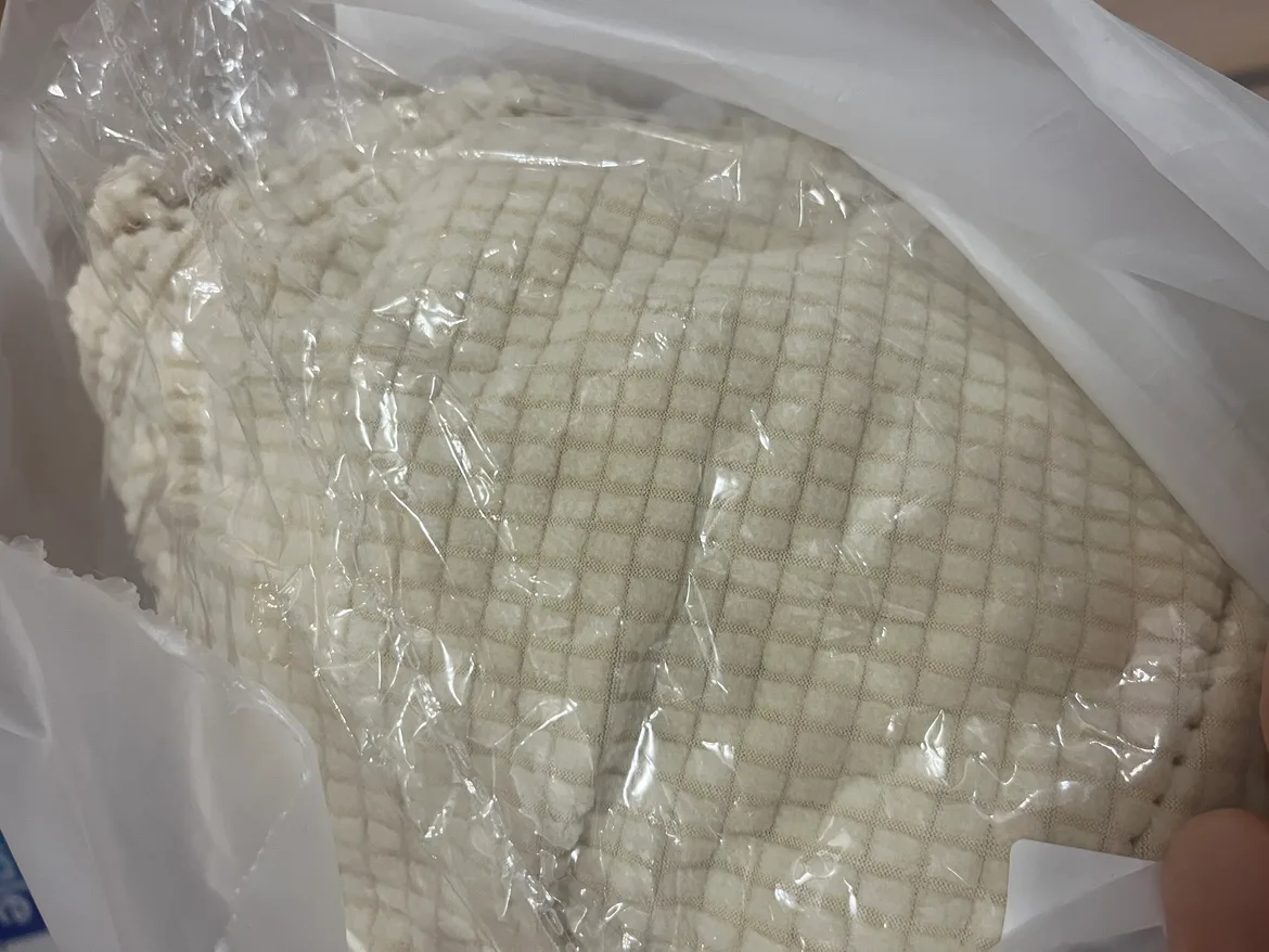 Beige Velvet Sofa Cover image indicator(4)