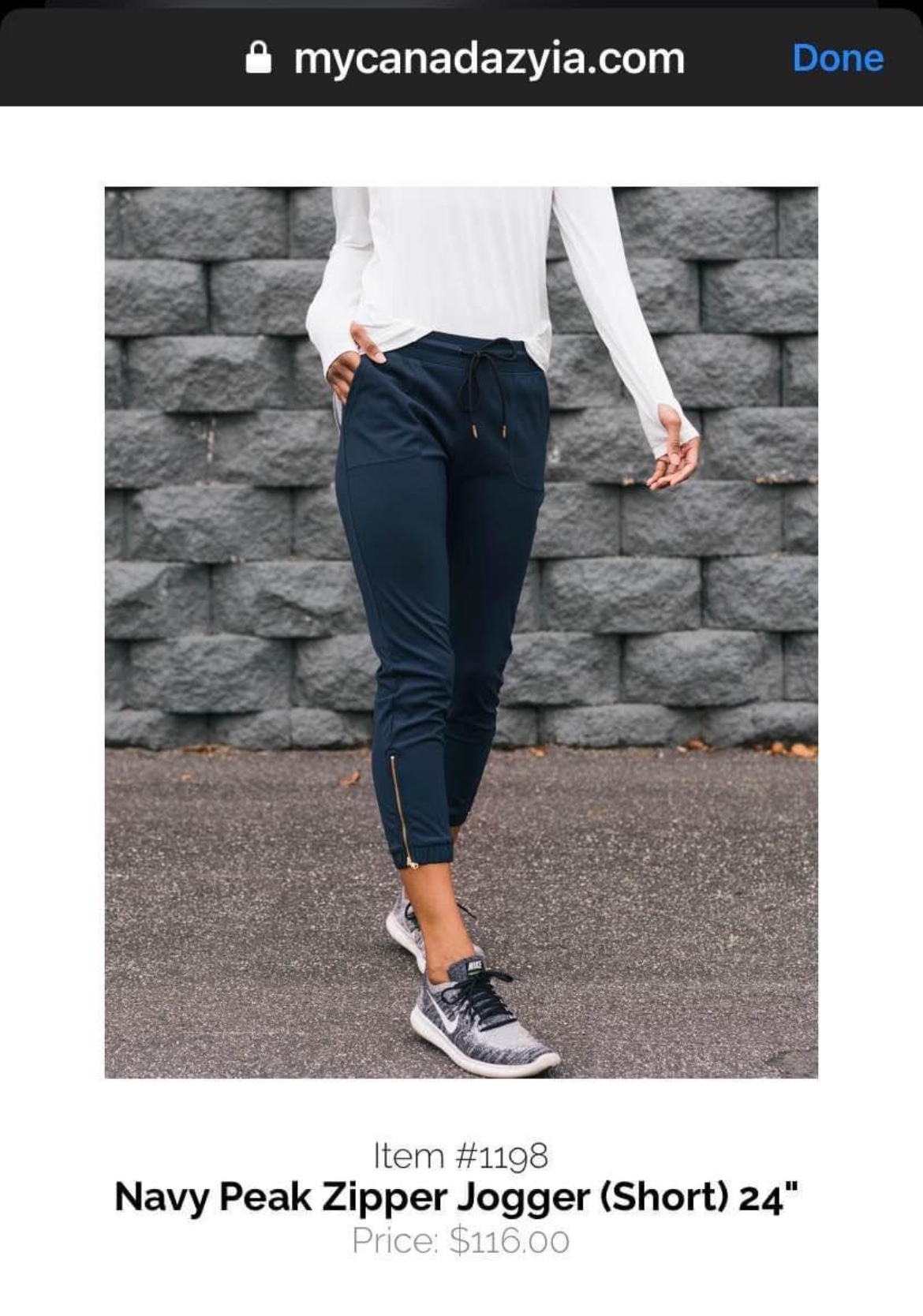 Peak Performance Navy Zipper Joggers - photo 3