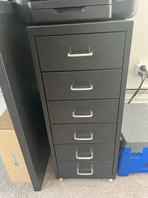 Black 6-Drawer Filing Cabinet #freecycle thumbnail