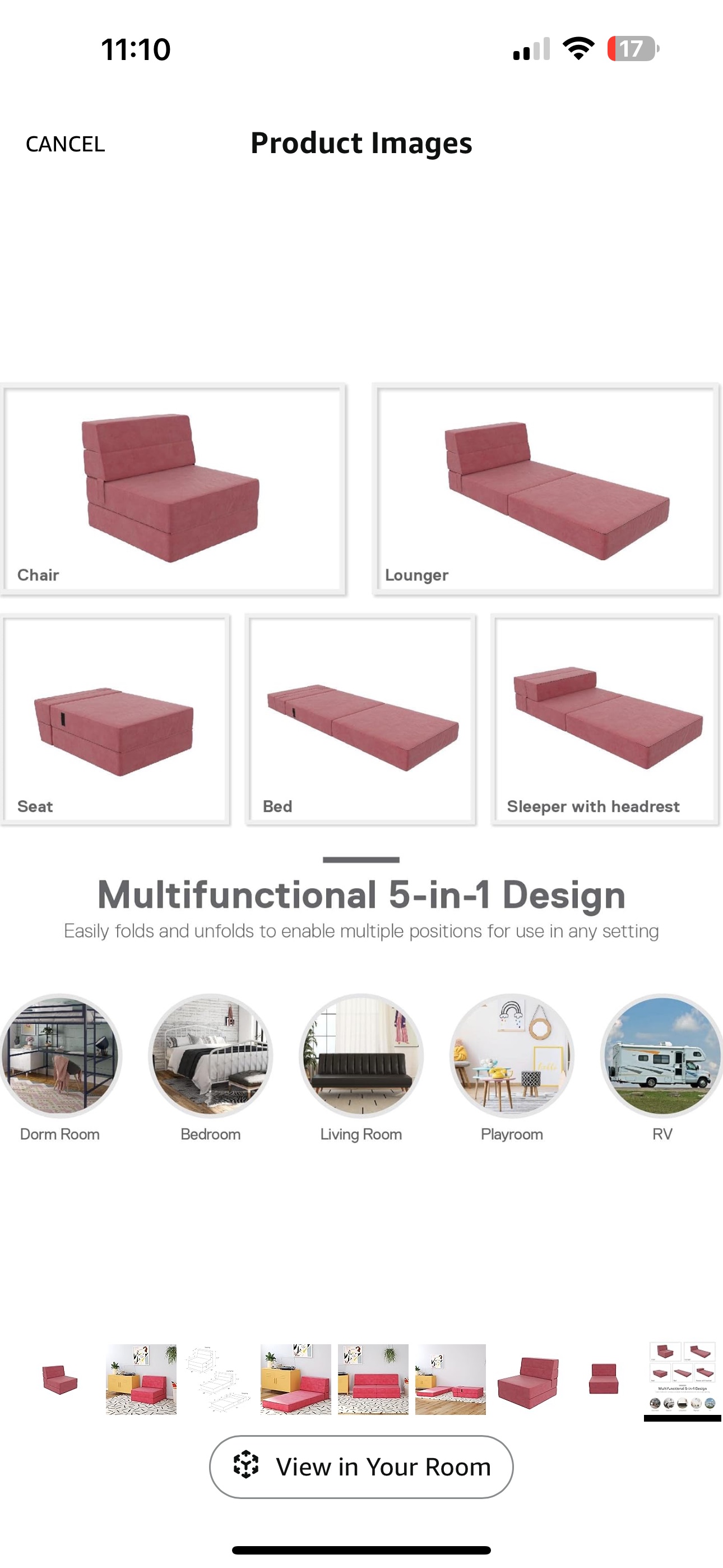 Folding Futon Chair - photo 5
