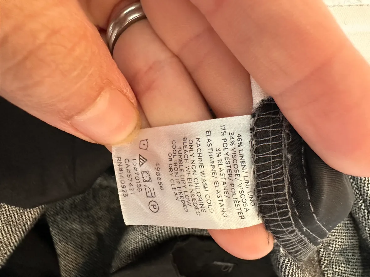 LOFT Grey Belted Pants image indicator(7)