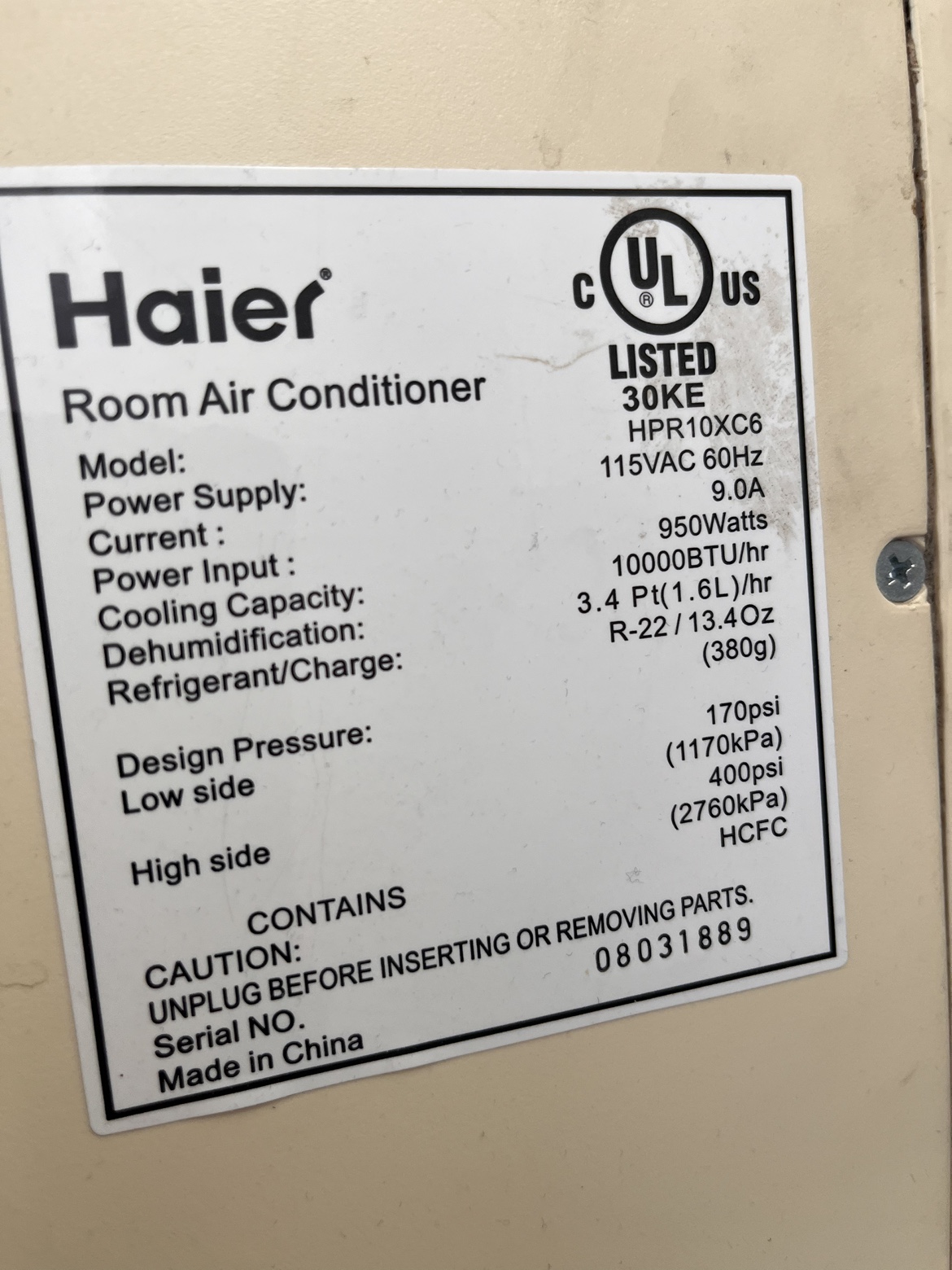 Haier Portable Air Conditioner - photo 3