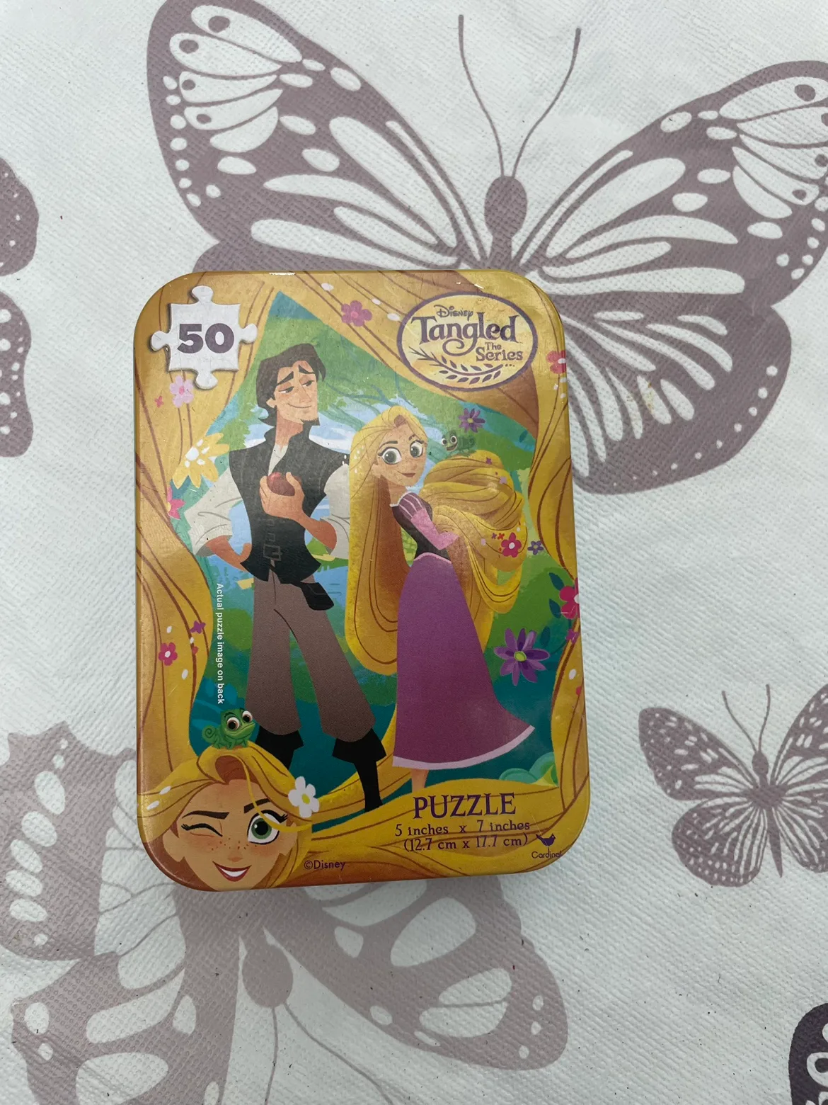 Disney Tangled 50 Piece Puzzle in Tin - #freecycle thumbnail