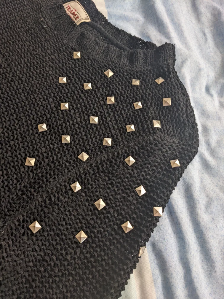 Black Studded Sweater image indicator(4)