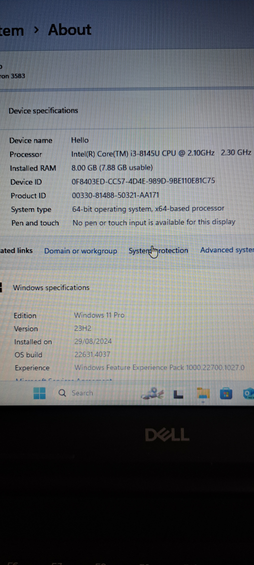 Dell Laptop ,win 11 PRO - Inspron 15 3000 - photo 3
