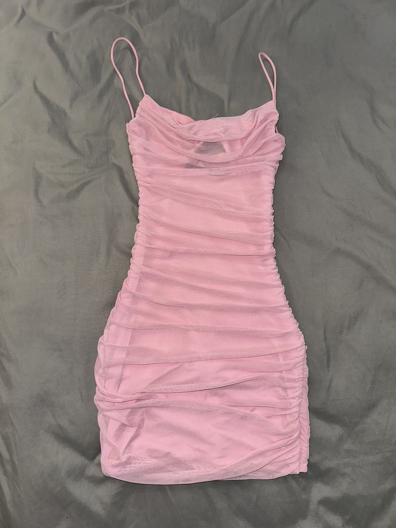 New Pink Mesh Dress