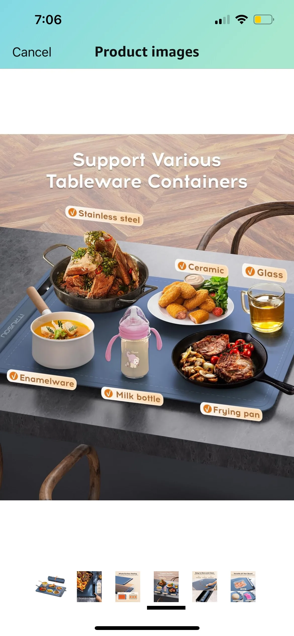 🥕Open box🥕 Electric Warming Tray Mat - Whole-Surface Heating image indicator(8)