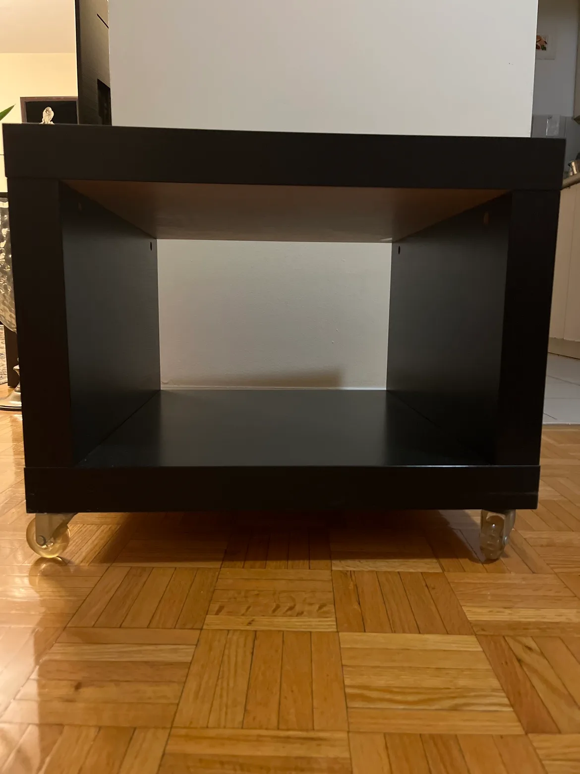 Side table with wheels. thumbnail