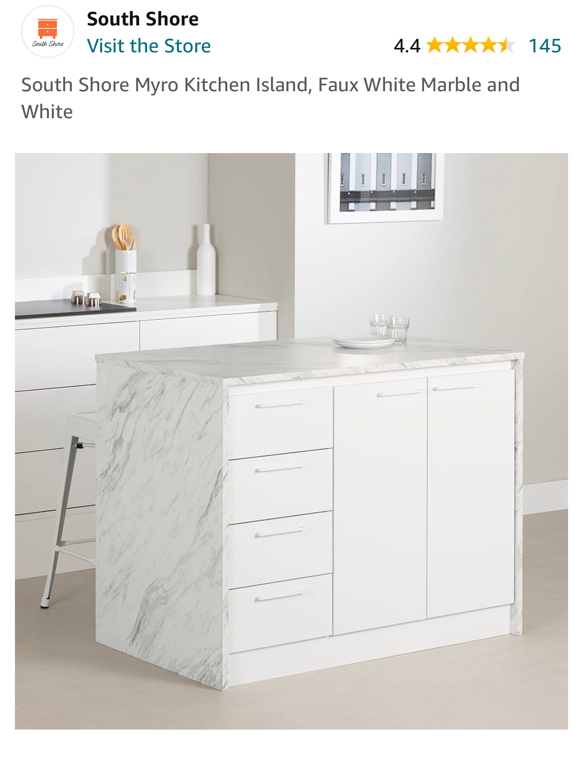 South Shore Myro Kitchen Island