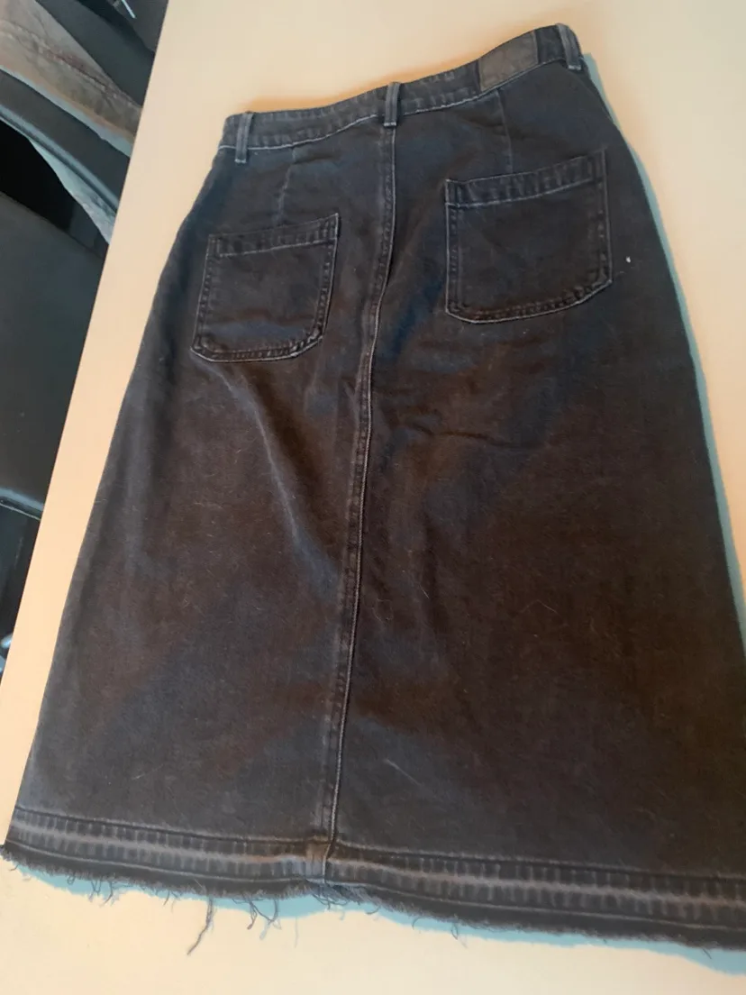 Black Denim button down Skirt from American Eagle Outfitters image indicator(3)