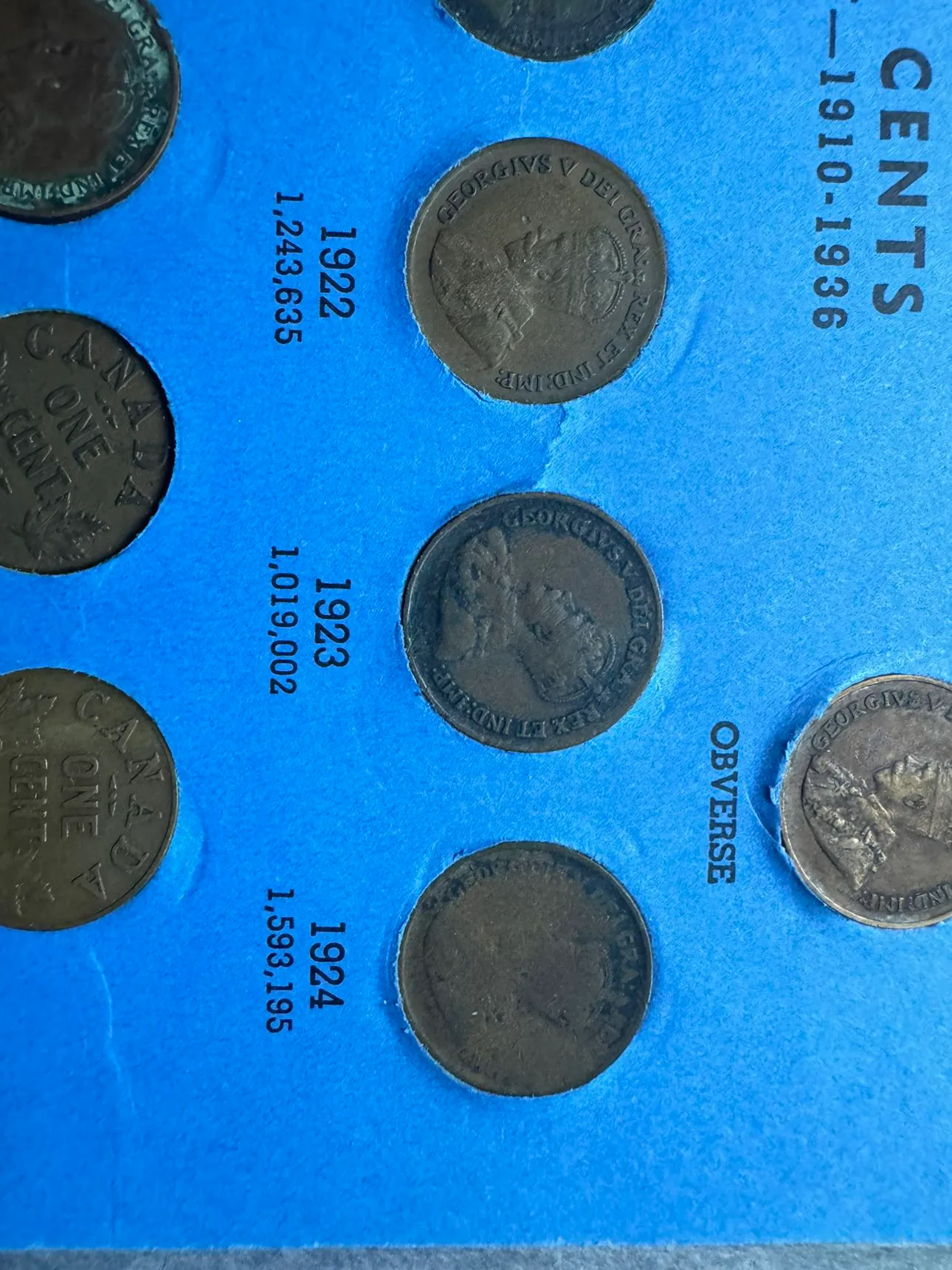Canada small cent collection 1920 - 1972 image indicator(8)