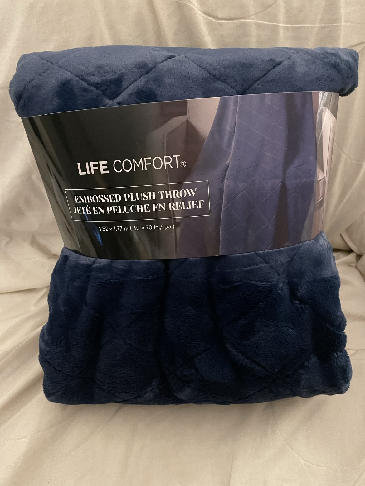 Life Comfort Embossed Plush Throw