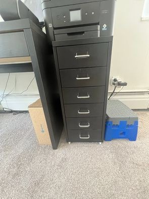 Black 6-Drawer Filing Cabinet #freecycle - photo 2
