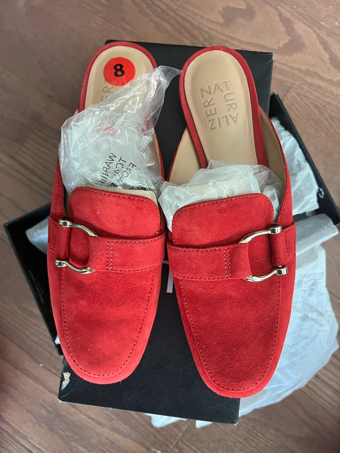 Red Suede Mules thumbnail