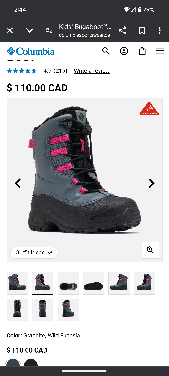 Size 7 Columbia kids snow boots - photo 5