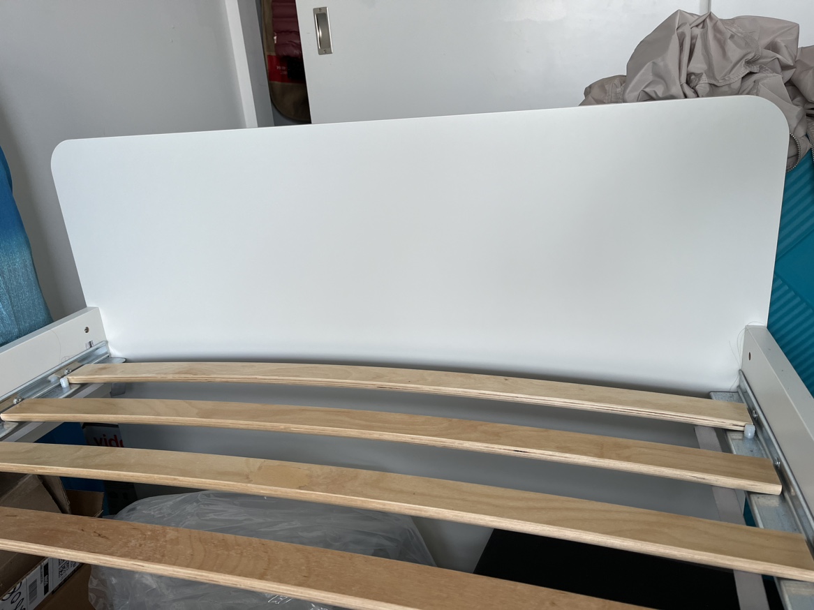 White IKEA Twin Bed Frame - photo 4