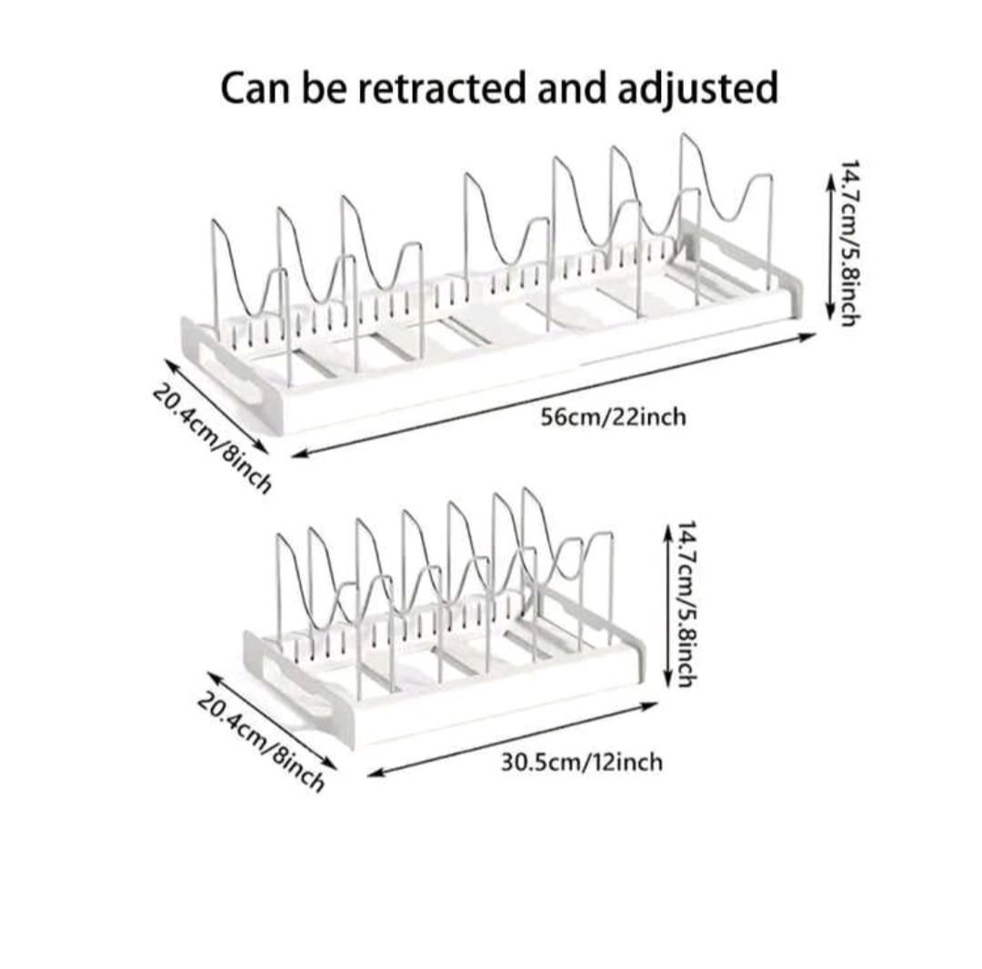 Stretchable Kitchen Rack - for plates, lids, cutlery and pots - photo 2