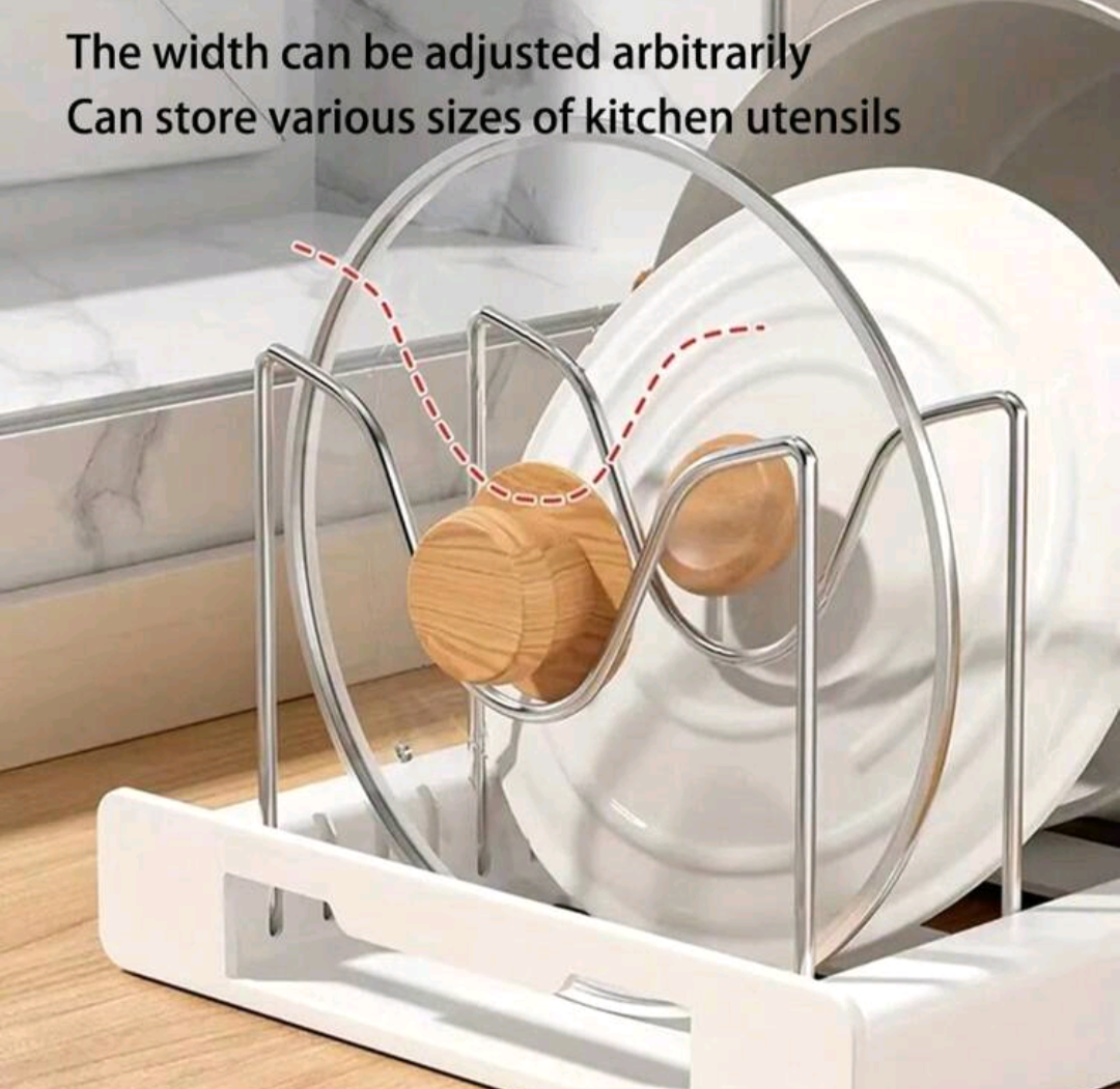 Stretchable Kitchen Rack - for plates, lids, cutlery and pots - photo 3
