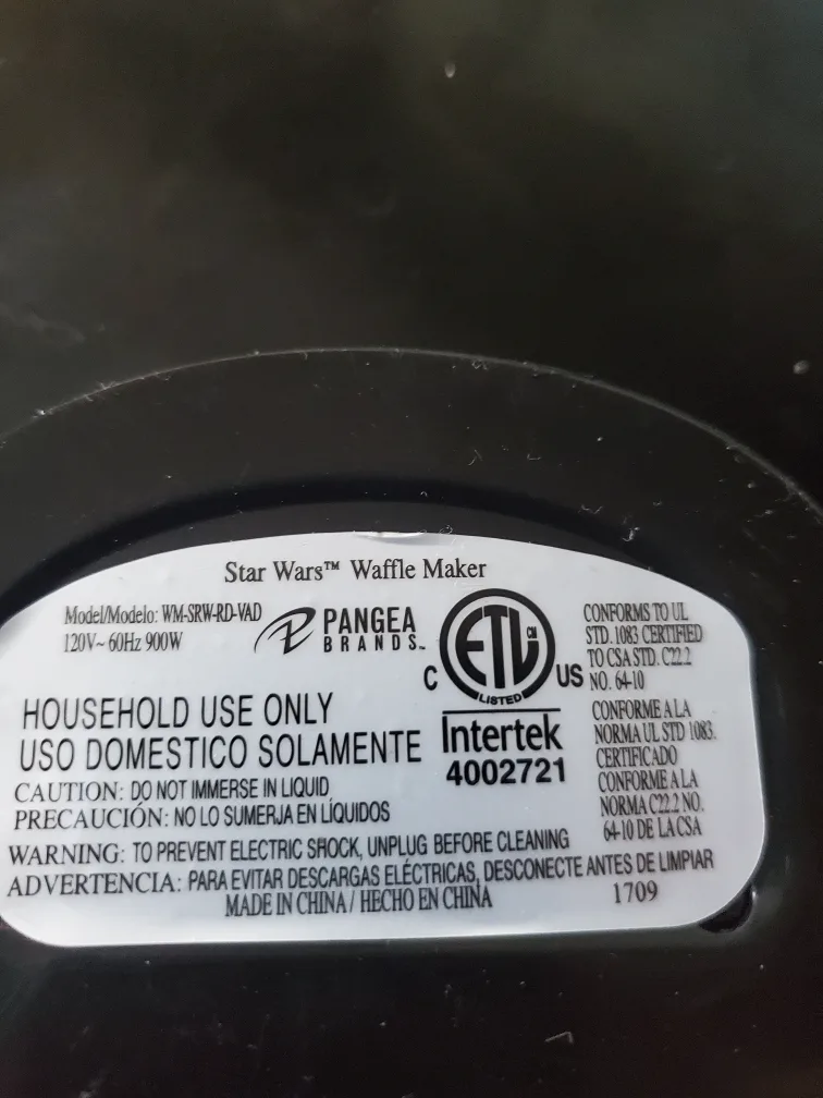 Star Wars Disney Darth Vader Pancake Waffle Maker Home image indicator(4)