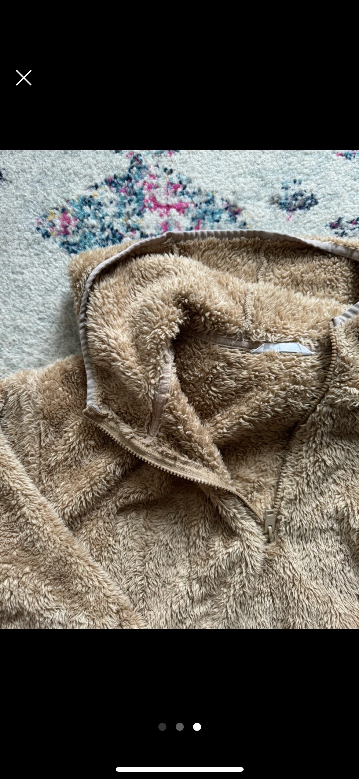 Brown Fuzzy Hoodie - M - photo 3