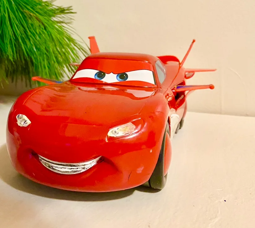 Kid’s car Lightning McQueen 25cm length movable wings image indicator(2)