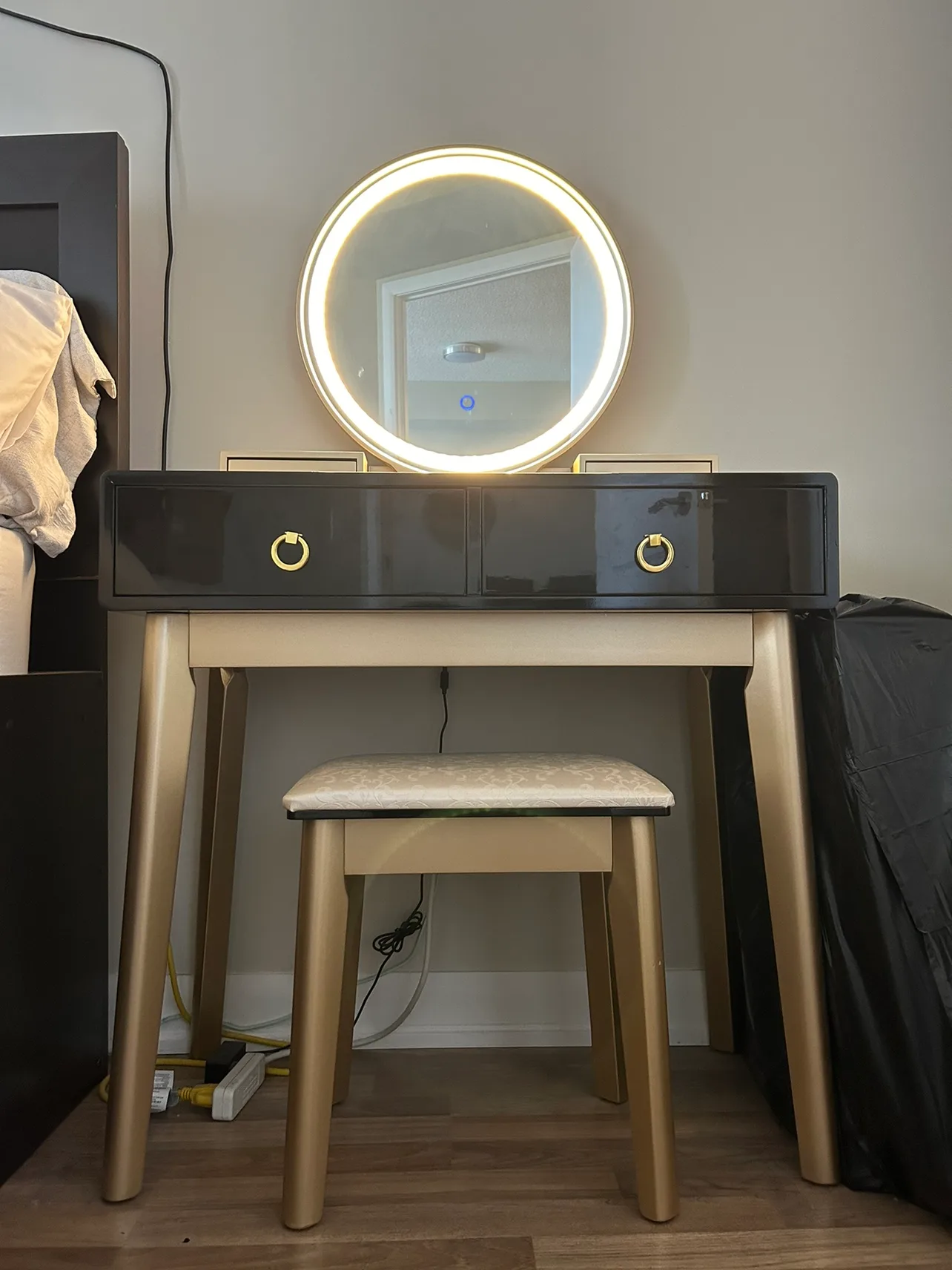 Vanity and Stool (3 setting mirror light) thumbnail