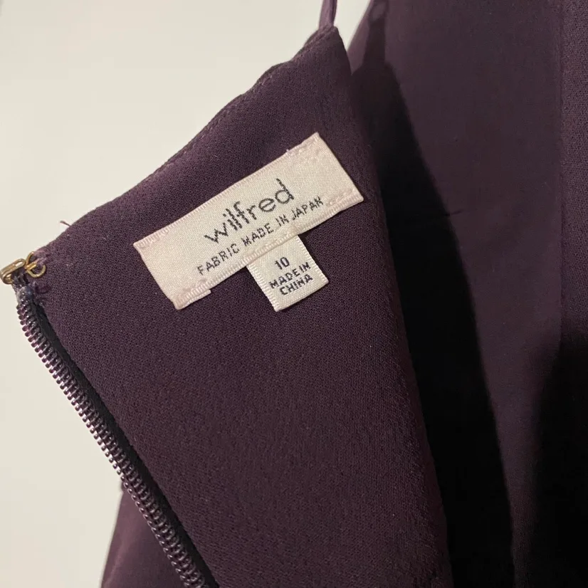Aritzia Wilfred Purple night out casual party Dress image indicator(6)