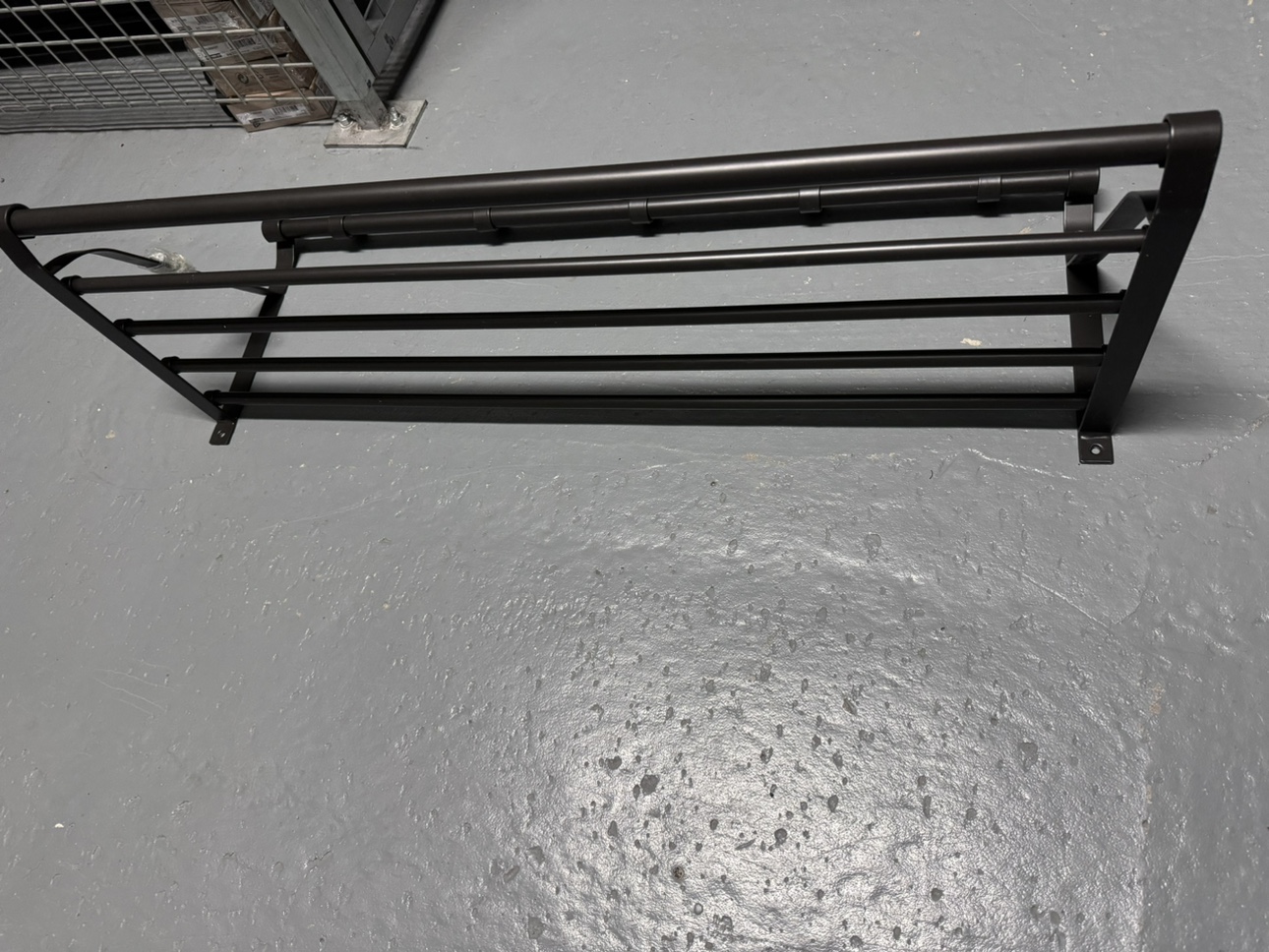 Black Wall Mounted Coat hanger and Shelf (Ikea) - photo 3