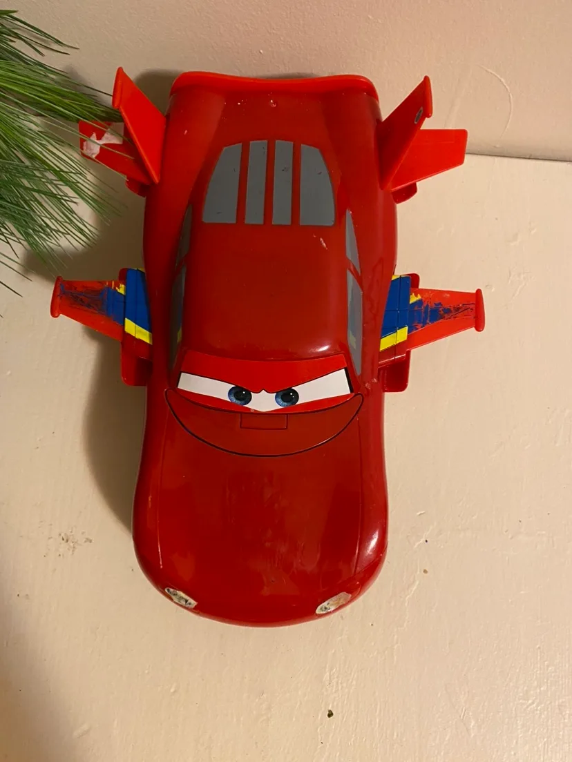 Kid’s car Lightning McQueen 25cm length movable wings image indicator(3)