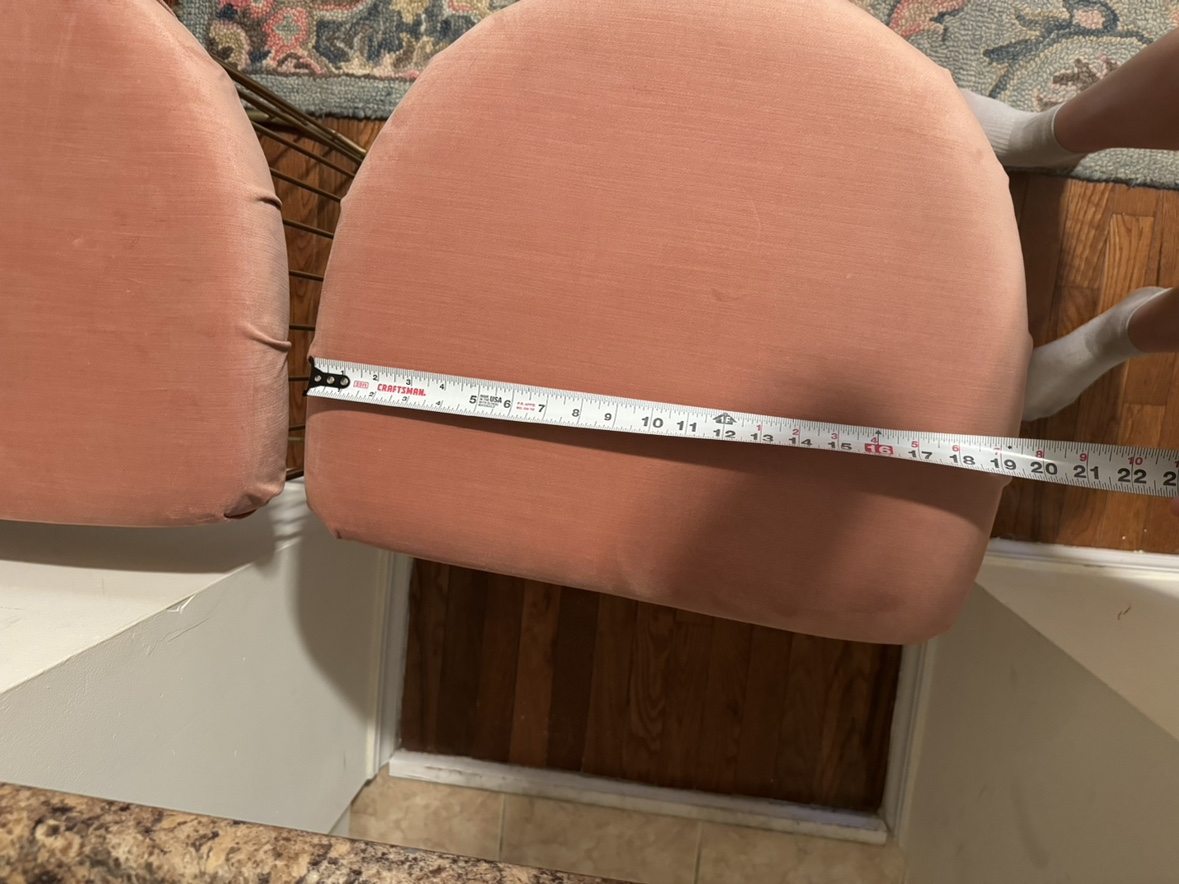 Pink Velvet & Gold Stools - photo 4