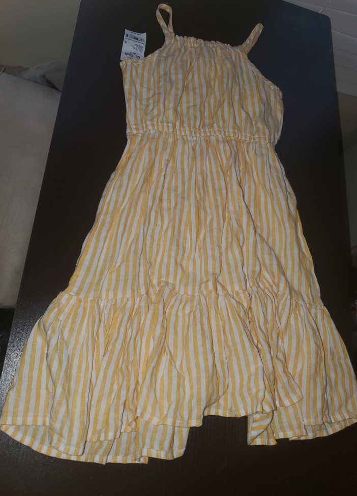 Yellow Striped Dress for Girls - photo 3