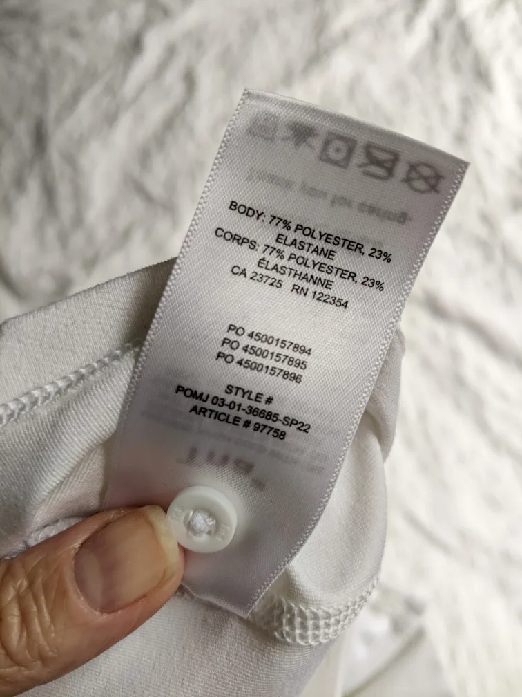 TnAction White Cropped Polo Shirt image indicator(4)