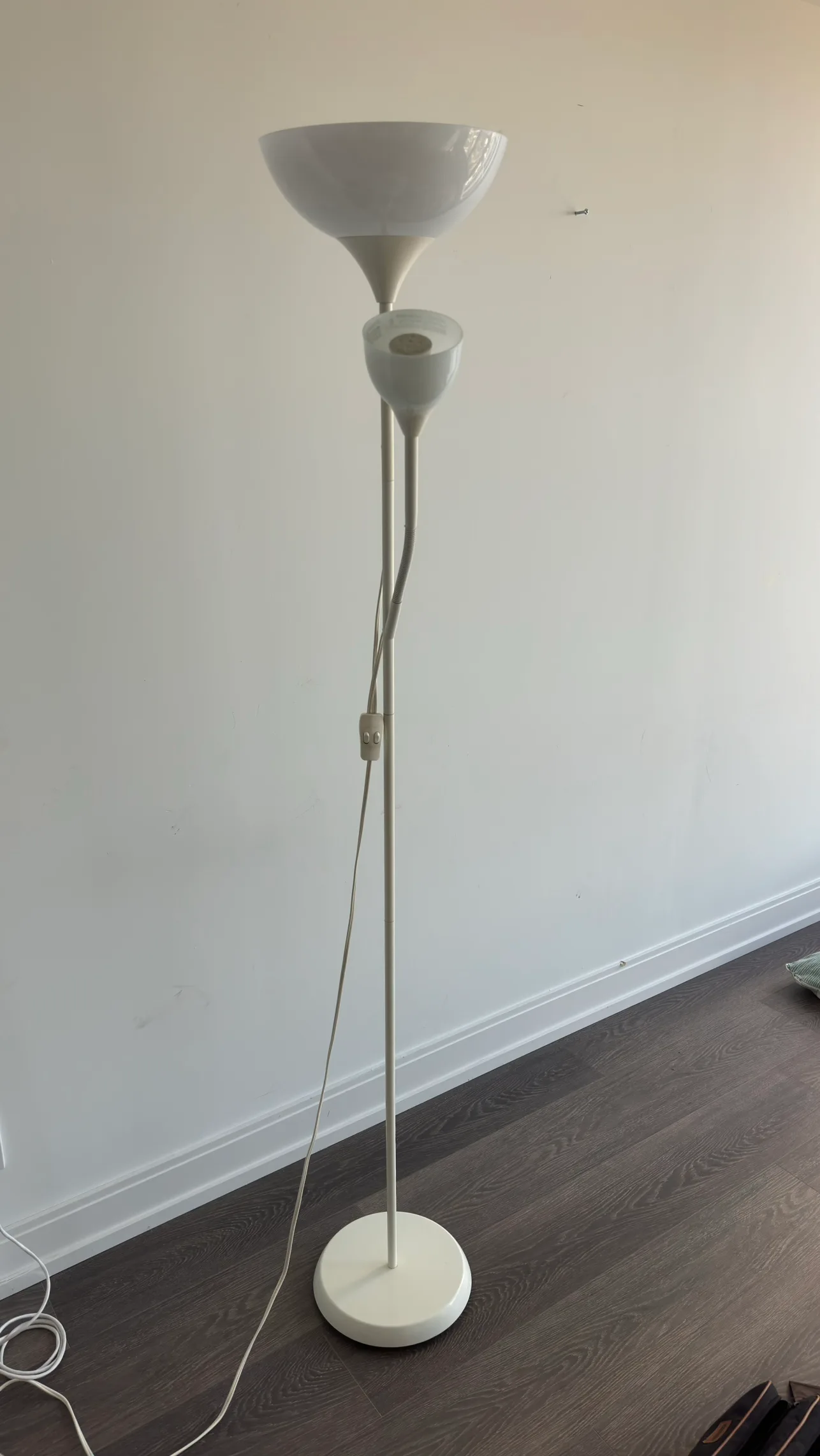 White Floor Lamp (no bulbs) thumbnail