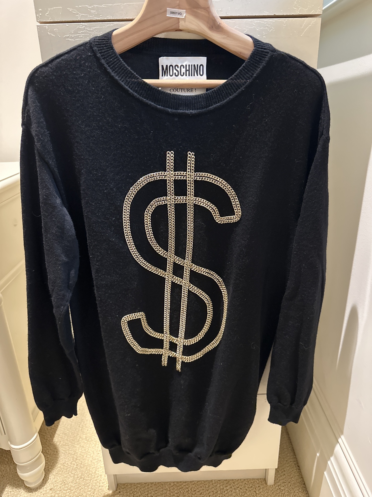 Moschino Couture! Dollar Sign Sweater