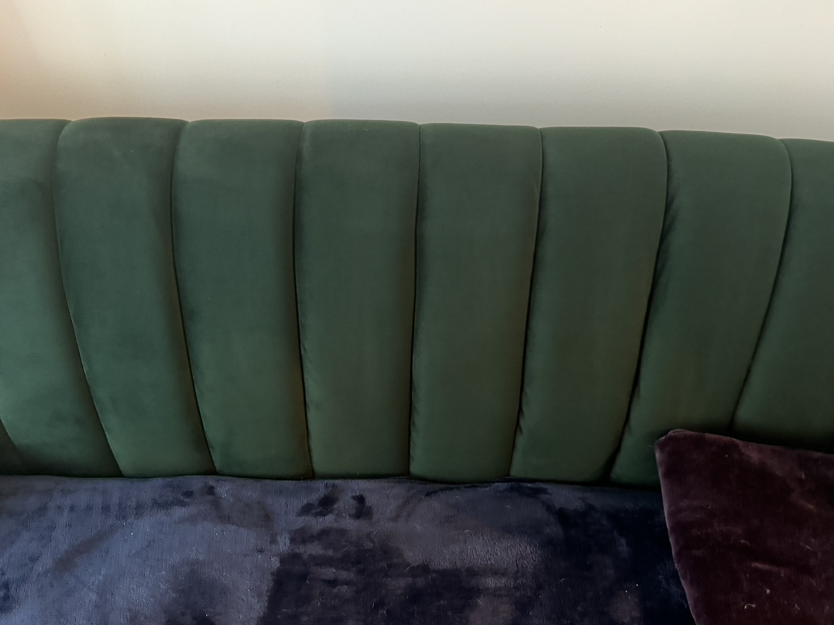 Wazo Green Velvet Sofa—MCM inspired - photo 3