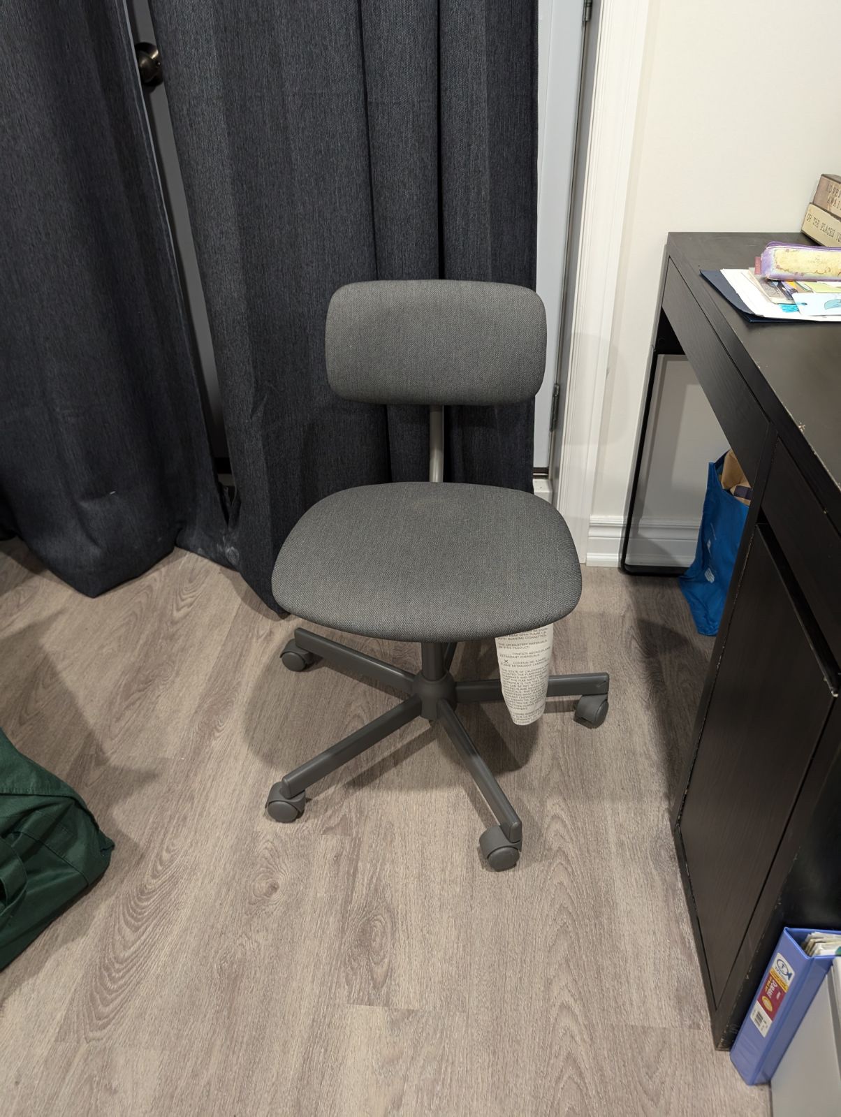 Cute grey desk chair